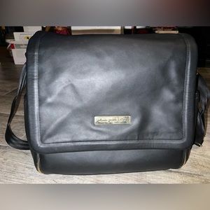 Petunia Pickle Bottom® Boxy Backpack Diaper Bag in Black Leatherette